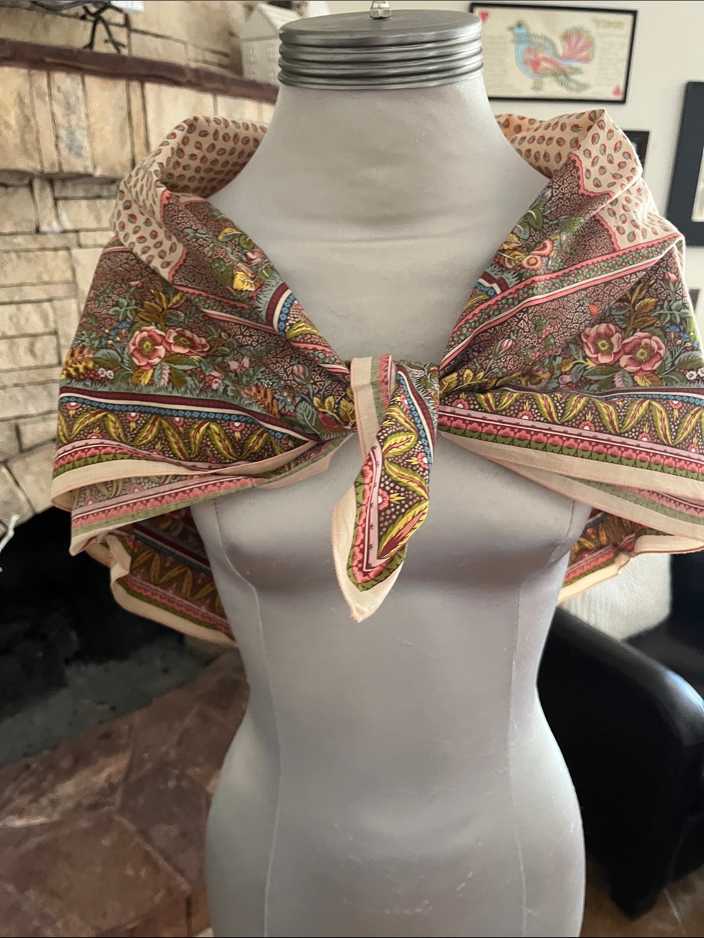 Paris France Cotton Scarf